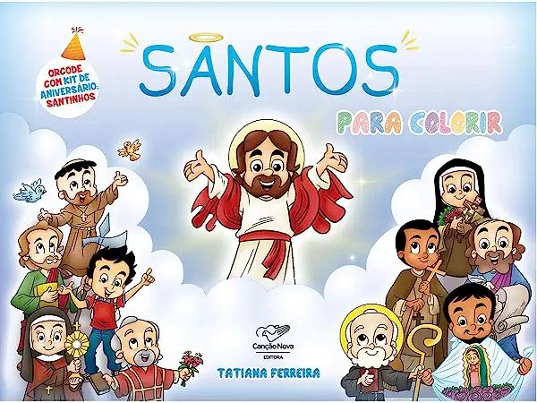 Livro Santos Para Colorir