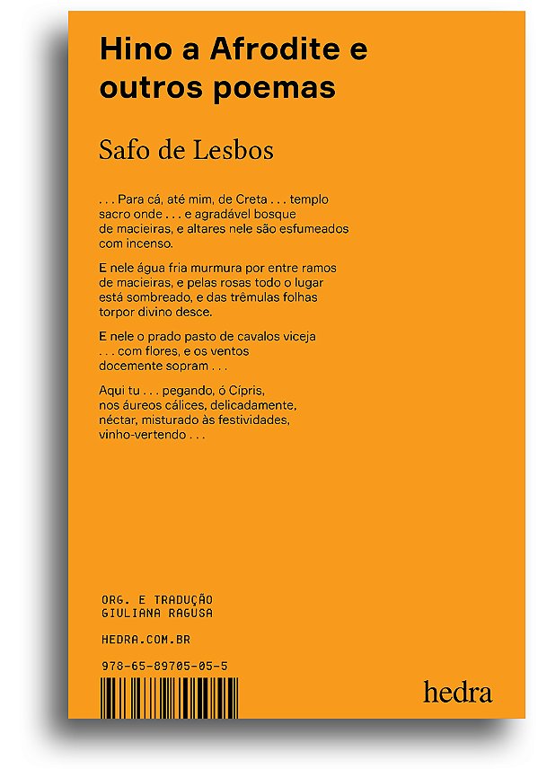Livro Hino a Afrodite e outros poemas (Bilíngue)