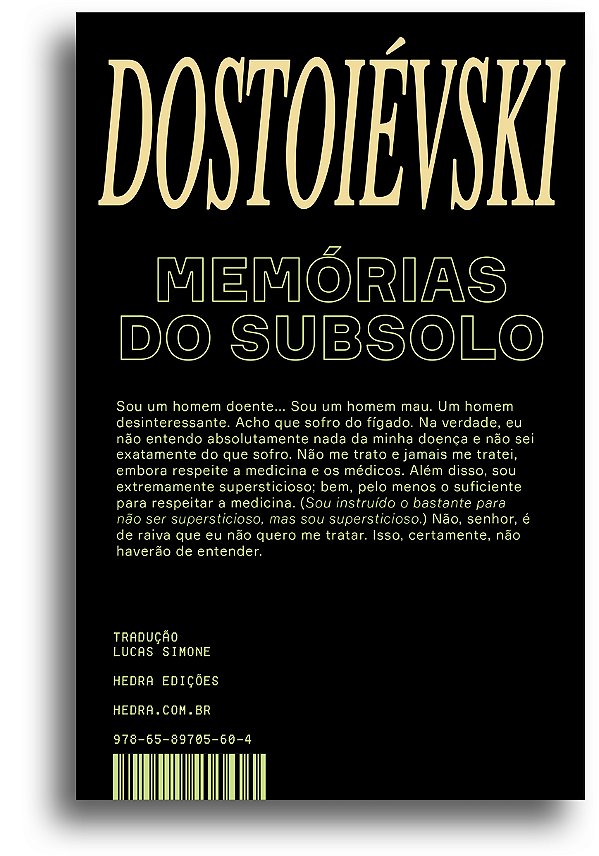 Livro Memórias Do Subsolo