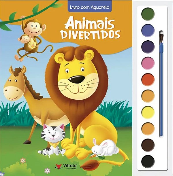 Livro Aquarela - Animais Divertidos