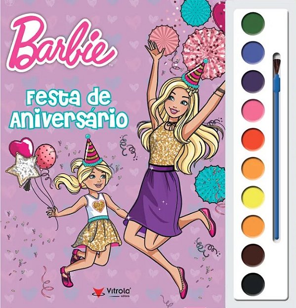 Livro Aquarela - Barbie: Festa De Aniversário