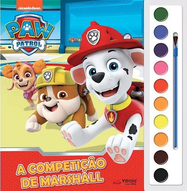 Livro Aquarela - Patrulha Canina: A Competicao De Marshal...