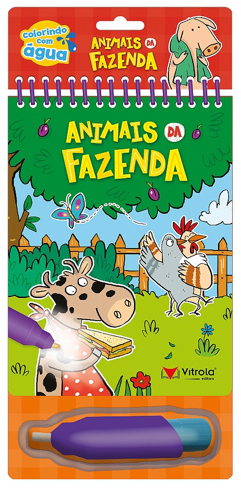 Livro Aquabook - Animais da fazenda