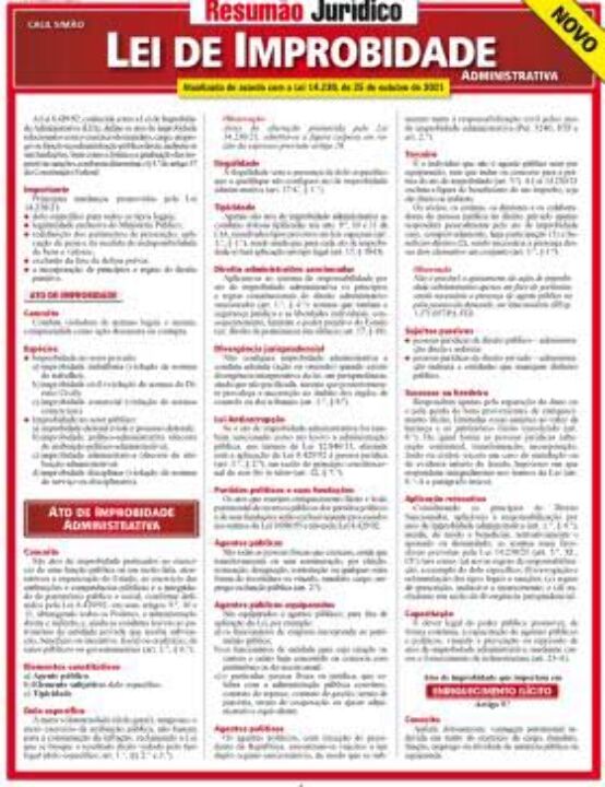 Livro Lei de improbidade administrativa