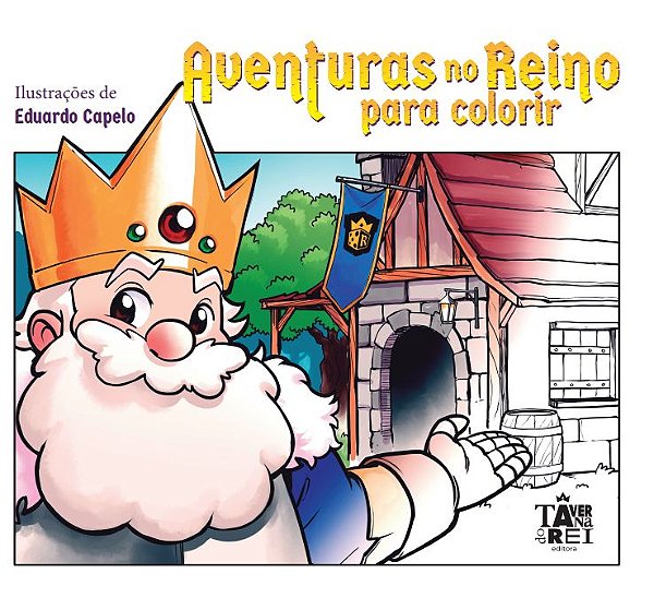 Livro Aventuras no reino para colorir