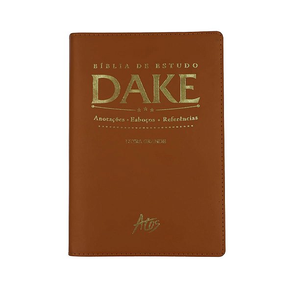 Livro Biblia De Estudo Dake - Caramelo