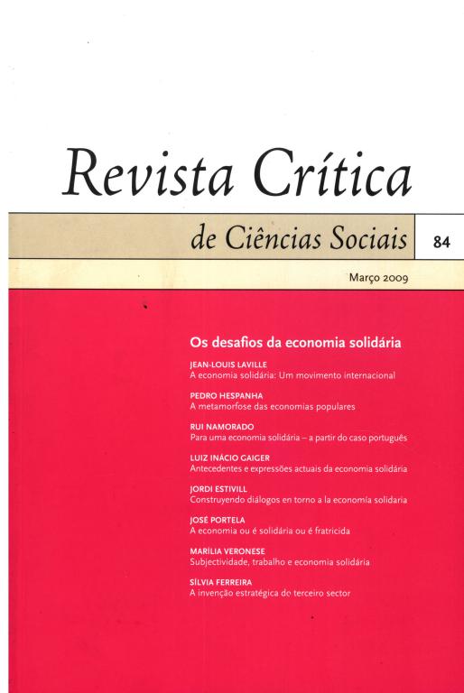 Livro Revista crítica de ciências sociais: março 2009 (Vo...