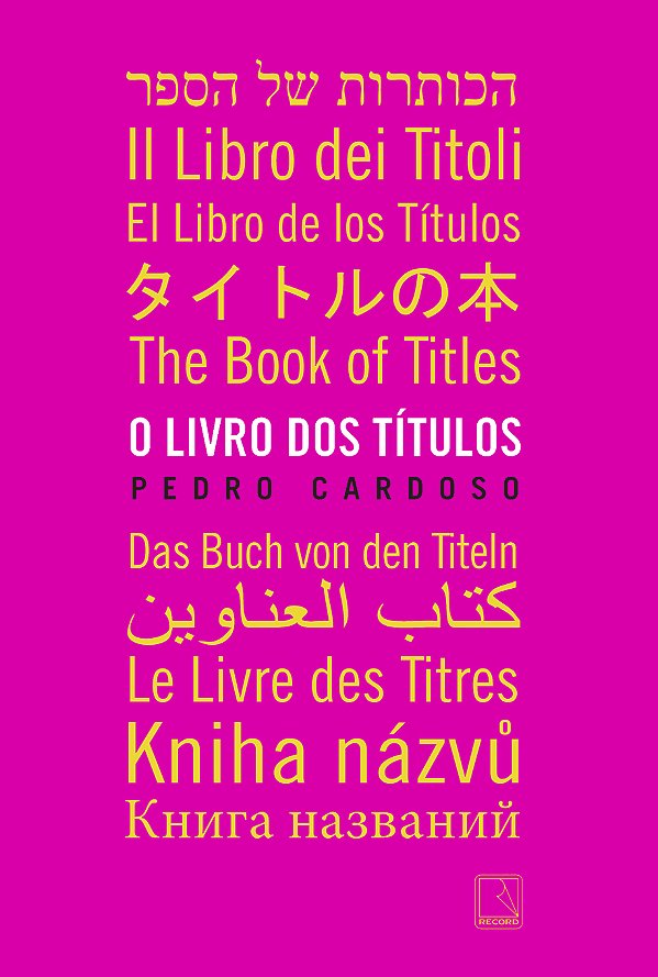 Livro O livro dos títulos