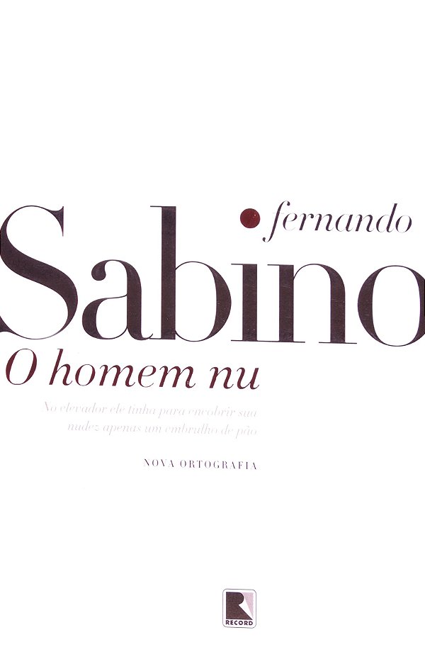 Livro O homem nu