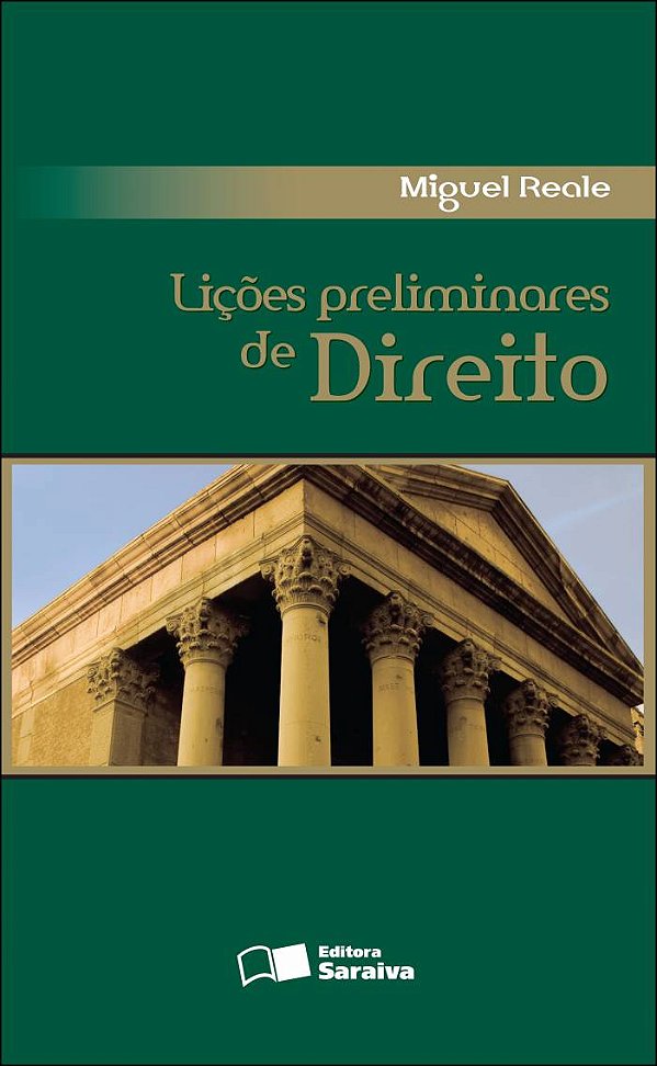 Livro Lições Preliminares do Direito. 27. ed. São Paulo: ...