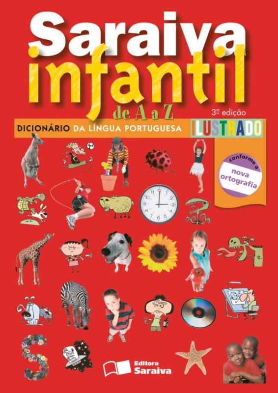 Livro Saraiva Infantil De A A Z: Dicionário Da Língua Portugues...