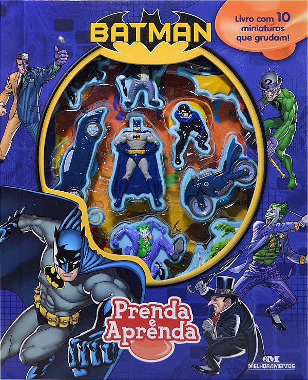 Livro Batman– Prenda E Aprenda - Livro Com 10 Miniaturas ...