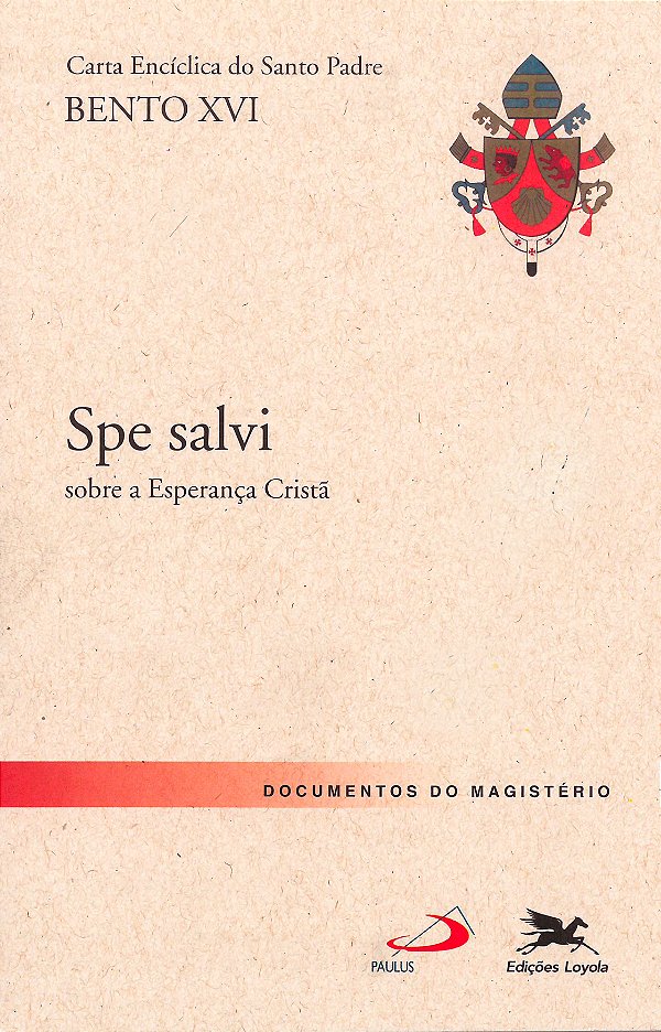 Livro Carta encíclica do Santo Padre Bento XVI - Spe salv...