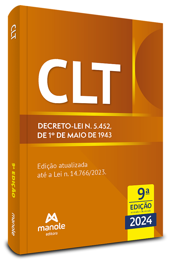 Livro CLT: decreto-lei n. 5.452, de 1º de maio de 1943