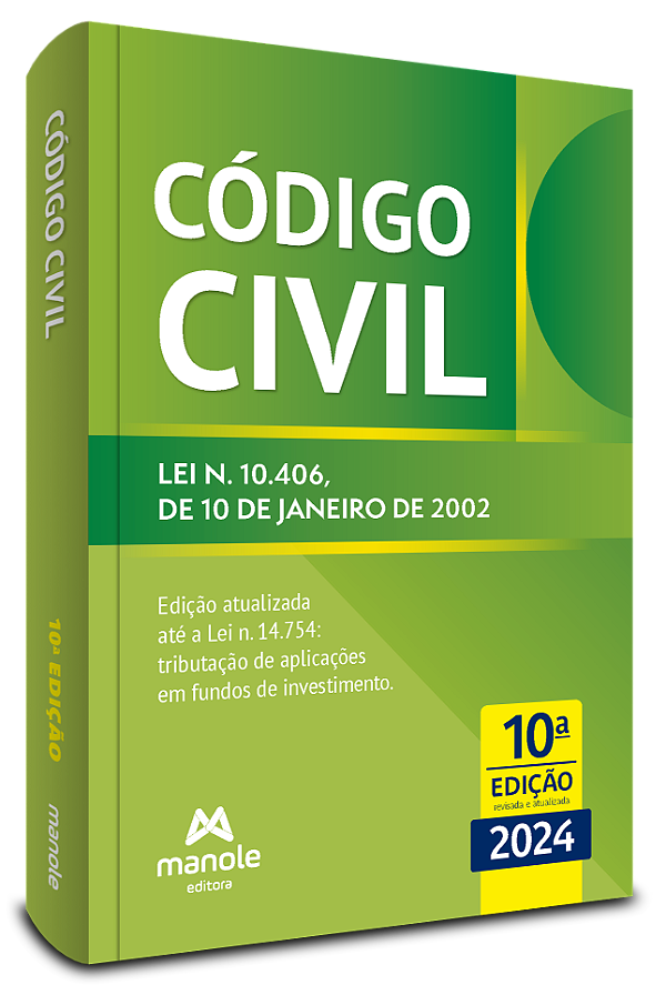 Livro Código civil: lei n. 10.406, de 10 de janeiro de 20...