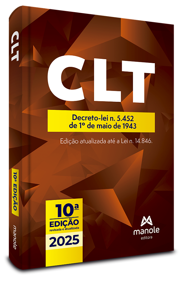 Livro CLT: decreto-lei n. 5.452, de 1º de maio de 1943