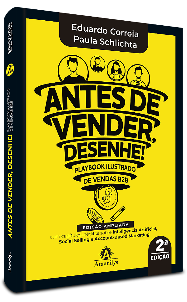 Livro Antes de vender, desenhe!: playbook ilustrado de vendas b...