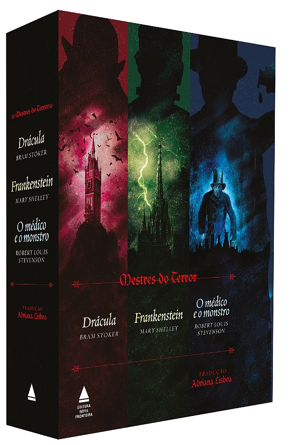 Livro Box mestres do terror: "frankenstein", "drácula" e ...