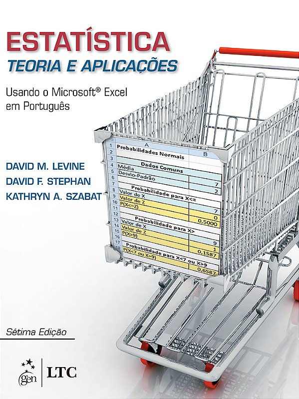 Livro Estatística: Teoria e aplicações: usando o Microsoft Exce...