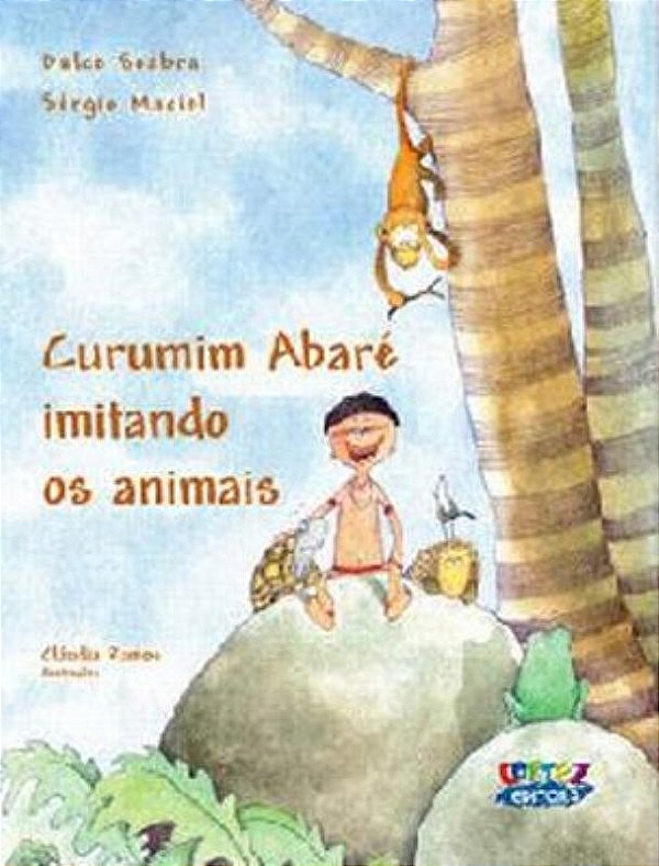 Livro Curumim abaré imitando os animais