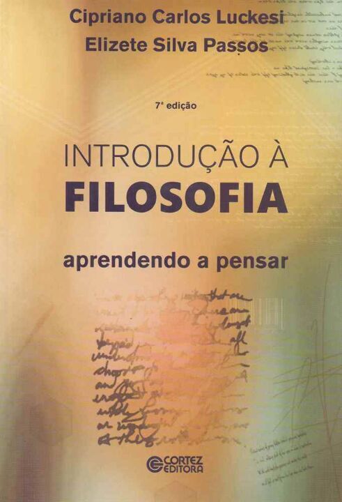 Livro Introdução à filosofia: aprendendo a pensar
