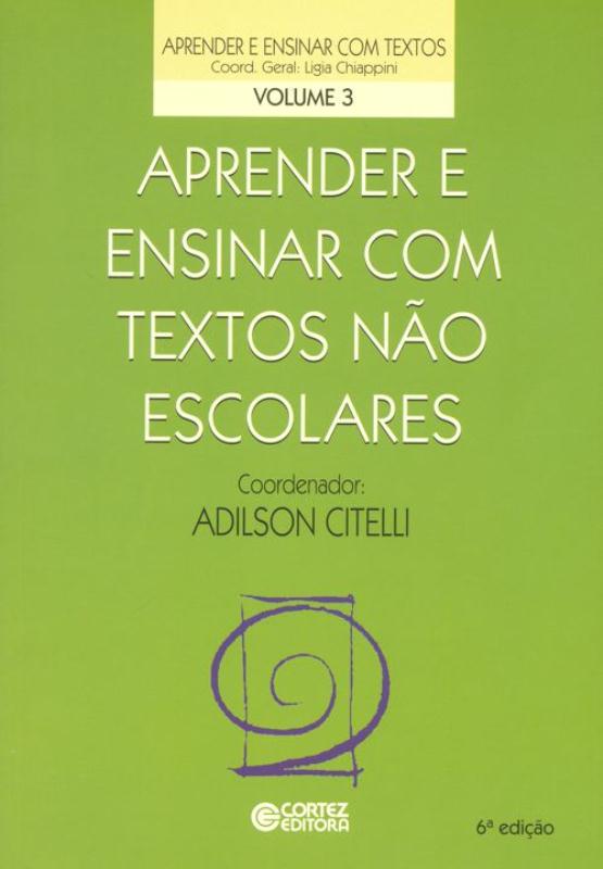 Livro Aprender e ensinar com textos não escolares