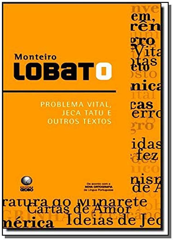 Livro Problema vital, jeca tatu e outros textos