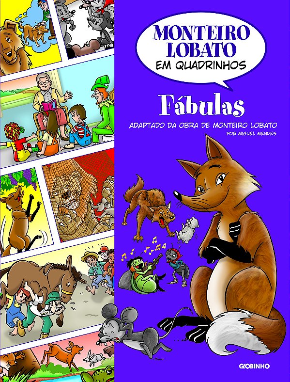 Livro Monteiro Lobato em Quadrinhos - Fábulas