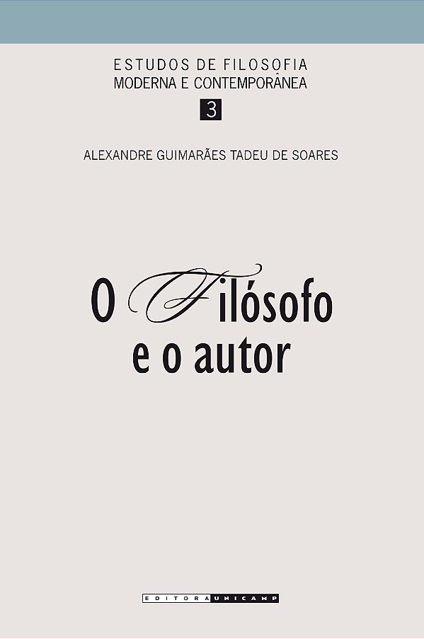 Livro O filósofo e o autor