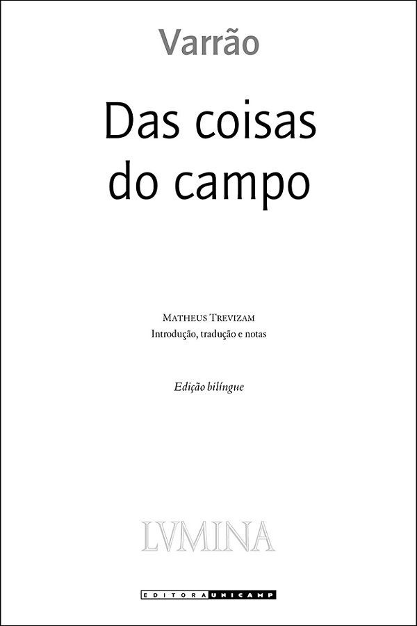 Livro Das coisas do campo