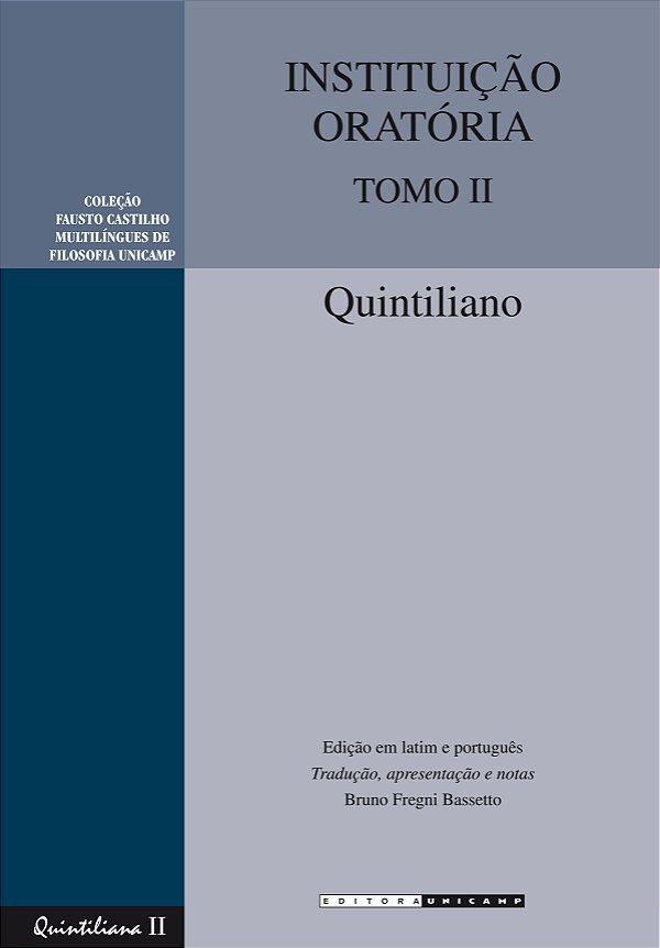Livro Instituição oratória: tomo II