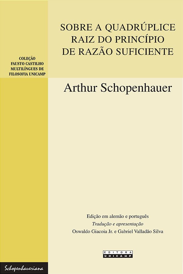 Livro Sobre a quadrúplice raiz do princípio de razão suficiente...