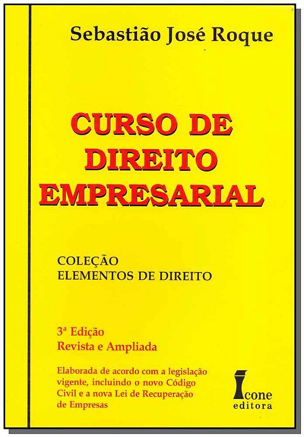 Livro Curso De Direito Empresarial - 03Ed/06