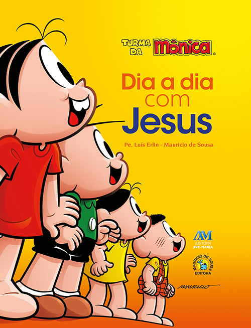 Livro Dia a dia com Jesus - Turma da Mônica (almofadada)