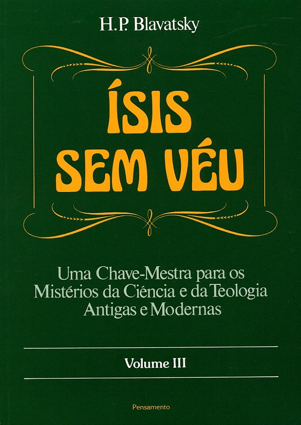 Livro Ísis sem véu (Volume 3)