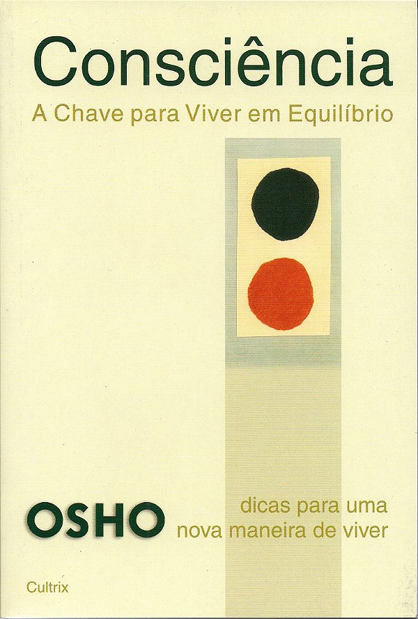 Livro Consciência: a chave para viver em equilíbrio