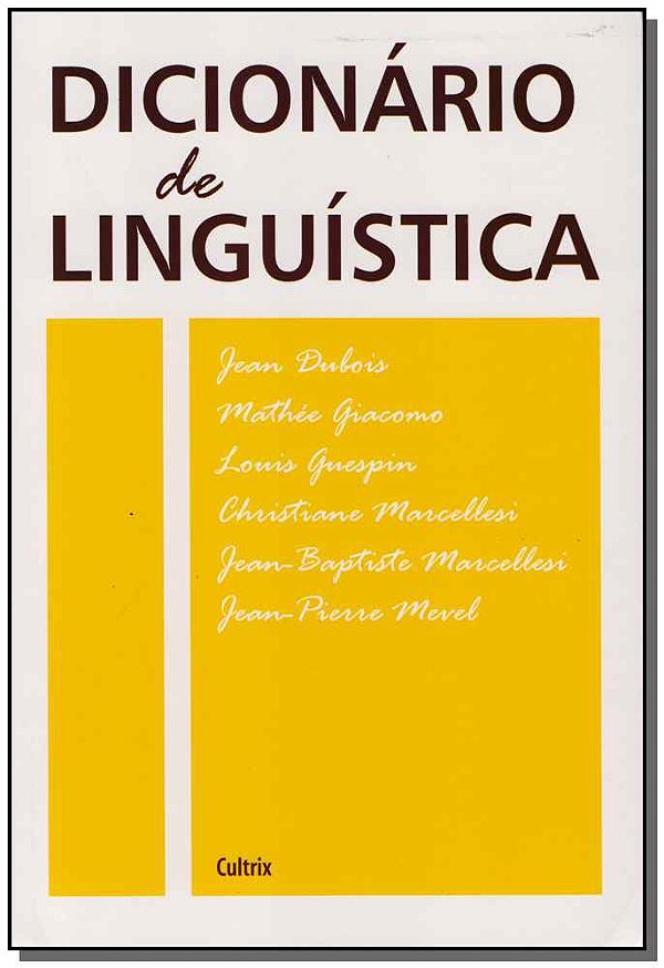 Livro Dicionário de linguística