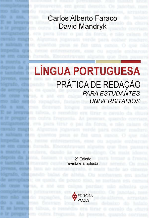 Livro Língua portuguesa: prática da redação para estudantes uni...