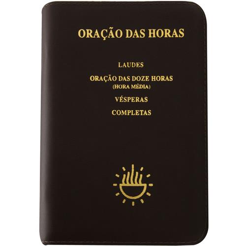 Livro Oração das horas com zíper: laudes, oração das doze...