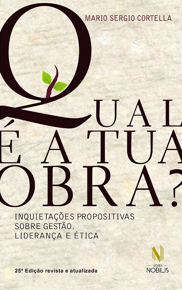 Livro Qual é a tua obra?: inquietações propositivas sobre...