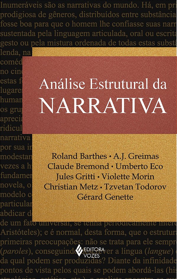 Livro Análise estrutural da narrativa