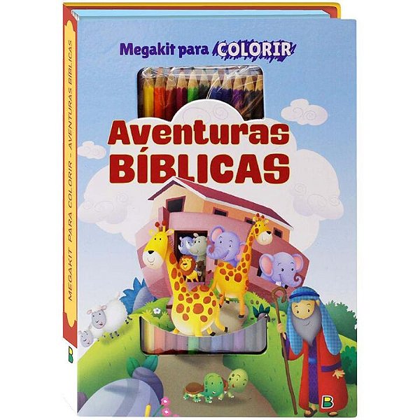 Livro Megakit para Colorir: Aventuras Bíblicas