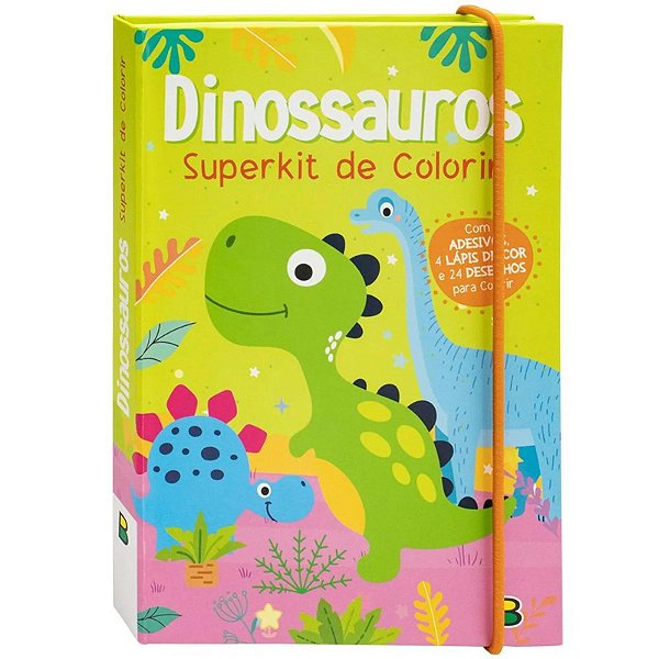 Livro Superkit de Colorir: Dinossauros
