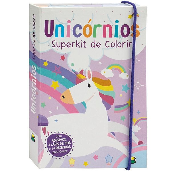 Livro Superkit de Colorir: Unicórnios
