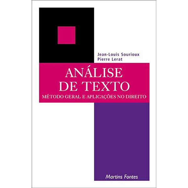 Livro Análise de texto: método geral e aplicações no dire...