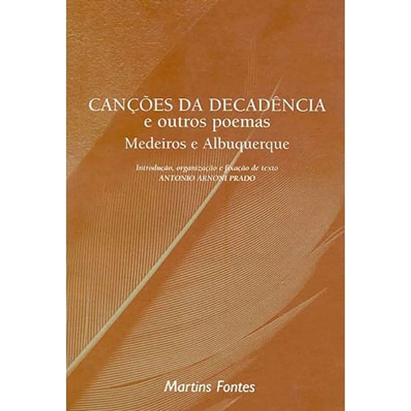 Livro Canções da decadência e outros poemas