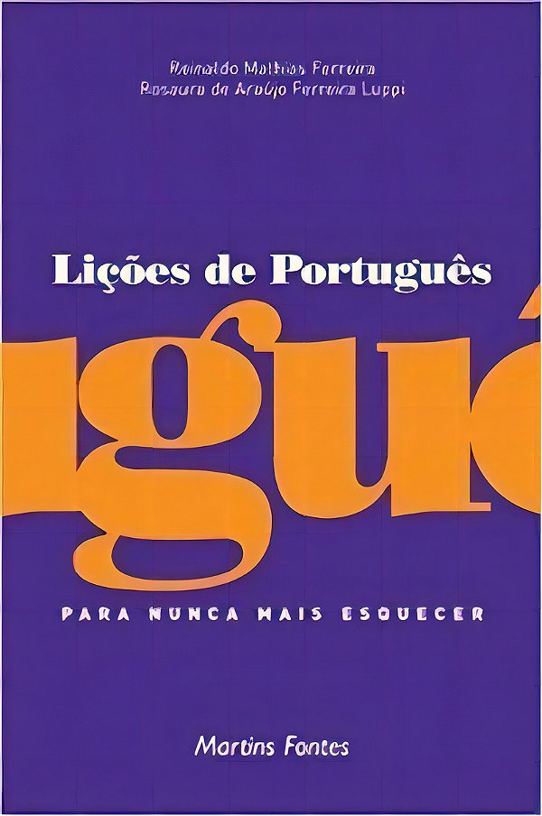 Livro Lições de português