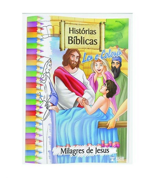 Livro Col. Formato Grande - Histórias Bíblicas Para Ler E Color...
