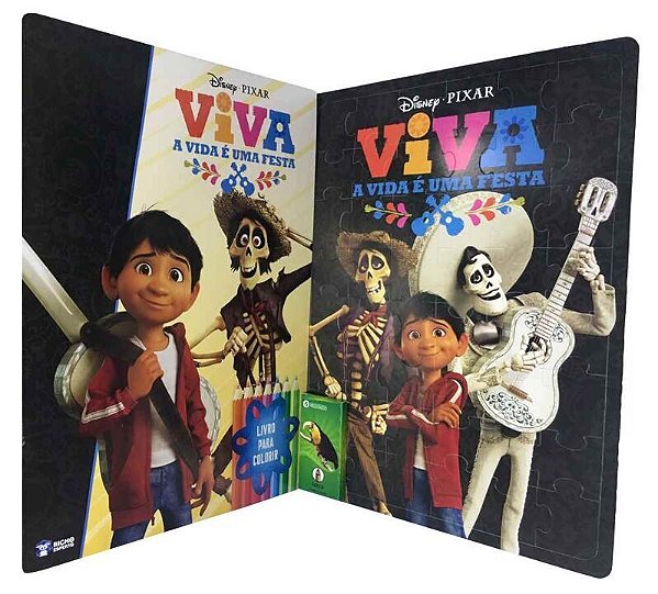 Livro Disney Kit Diversao - Viva - A Vida E Uma Festa