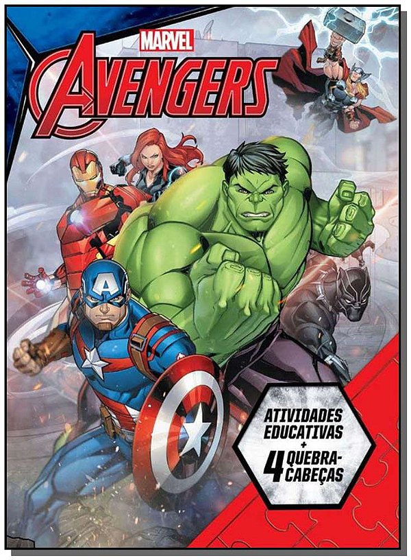 Livro Marvel Aprender Brincando - Avengers